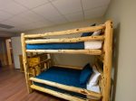 Bunk beds in the lower level bedroom 
